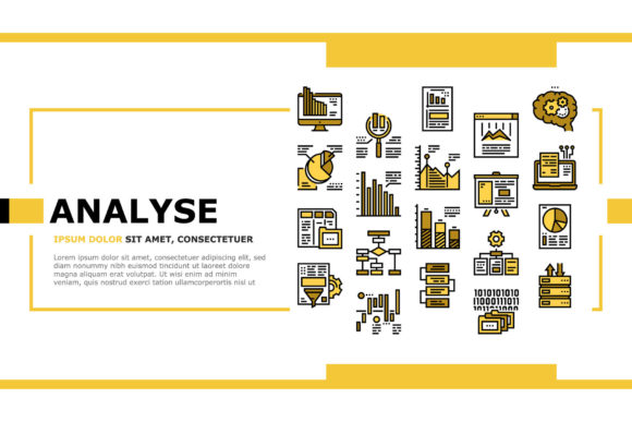 Analyze Infographic Landing Header Design Guide