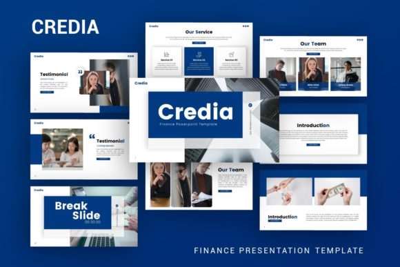 Elevating Business Communication with the Credia Finance Presentation Template