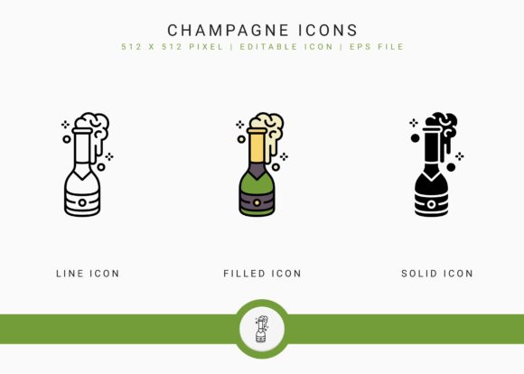 Elevating Digital Celebrations: The Strategic Value of the Champagne Icons Set in Modern UI Design