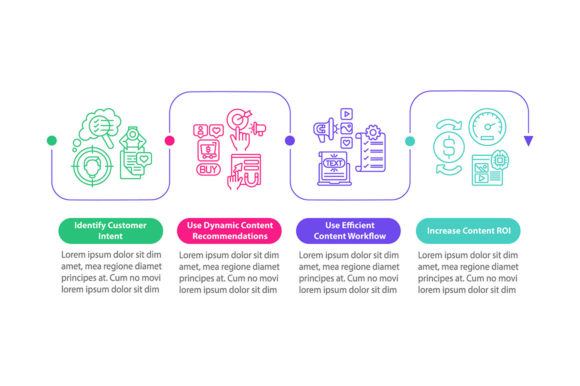 Elevating Digital Strategy with the Smart Content Tips Vector Infographic