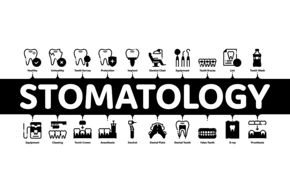 Evaluating the Stomatology Minimal Infographic Banner for Dental Design Projects