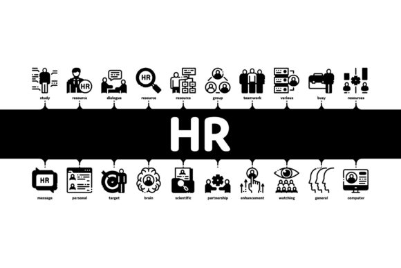 HR Human Resources Minimal Infographic Guide