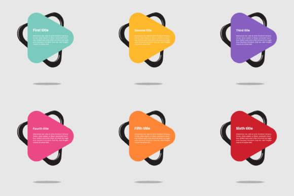 Infographic Template with 3D Shape: Visual Guide