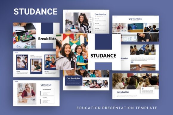 Introducing Studance Education: A Versatile Presentation Template for Modern Communicators