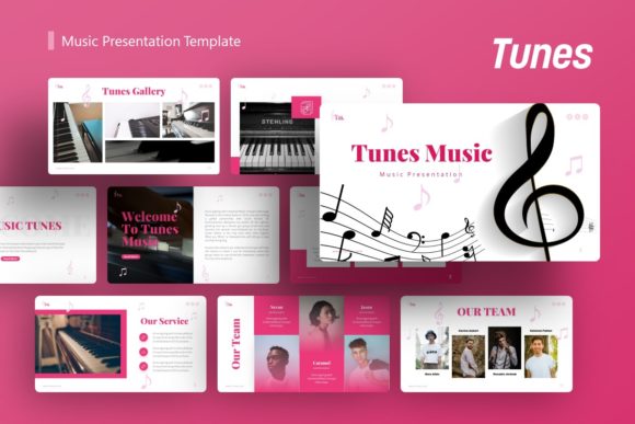 Introducing Tunes Music Presentation Template