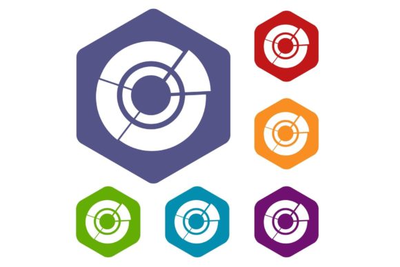 Pie Chart Infographic Icons: Rhombus Set Guide