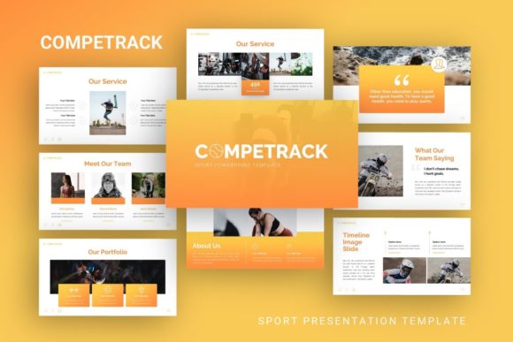 Presentation Template - Competrack: Elevating Visual Communication for Modern Professionals