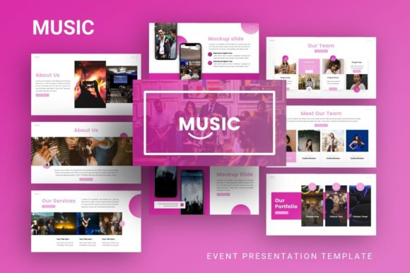 Presentation Template - Music: Elevating Your Event and Creative Pitch