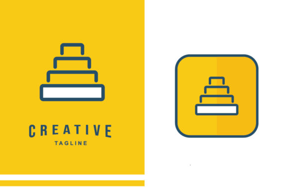 Pyramid Bar Infographic Icons for Vector Design