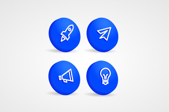 Set of 3D Round Infographic Design: Elevating Visual Communication